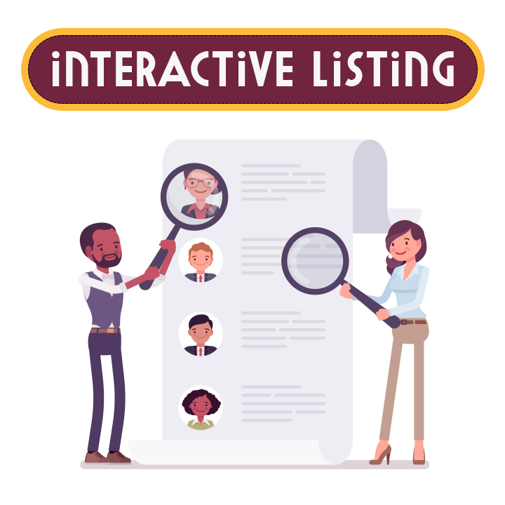 intearctive listings 